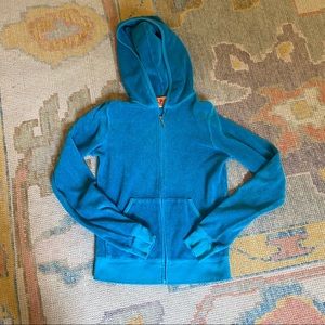 Juicy Couture Dark Turquoise Terry Cloth Jacket